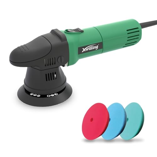 Image of Buffer Polisher, 5-Inch 8MM Dual Action Random Orbital Car Polisher with 6 Variable Speed MAX4500 RPM, Car Detailing Kit for Car Detailing Polishing and Waxing