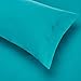 Amazon Basics Lightweight Microfiber Bed-in-a-Bag Comforter 7-Piece Bedding Set, Full/Queen, Teal Trellis, Printed