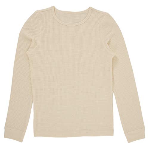 Image of Fruit of The Loom Girls' Premium 2-Pack Thermal Waffle Crew Top