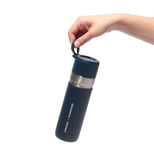 ★スターバックス★STANLEYステンレスボトル 473mL セット STANLEY + STARBUCKS ステンレスボトル 473ml ネイビー Amazon