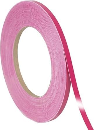 Image of Roll Vinyl Pinstriping Solid Line Tape Racing Stripes Decal Sticker Auto Pinstripe Tape,Automotive Pinstriping Tape,Vinyl Pinstripe Tape 32 ft,Motorcycle Pinstripe (Pink 1 /4)
