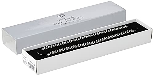 Phiten Titanium Chain Necklace - Corrosion-Resistant, Lightweight, Pure Premium Grade for Sports, Gym, Athletics with Secure Stainless Steel Claw Style Clasp for Men and Women, Silver3