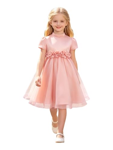 Vestido de fiesta para niñas ideal para ceremonia de bautizo y graduaciones escolares