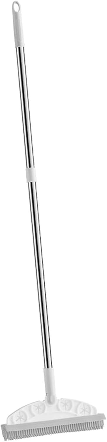 Szczotka do szorowania podłóg, Szczotka do szorowania podłóg, Szczotka do szczelin w toalecie łazienkowej, Szczotka do szorowania z regulowanym włosiem, Szczotka do czyszczenia płytek(White)