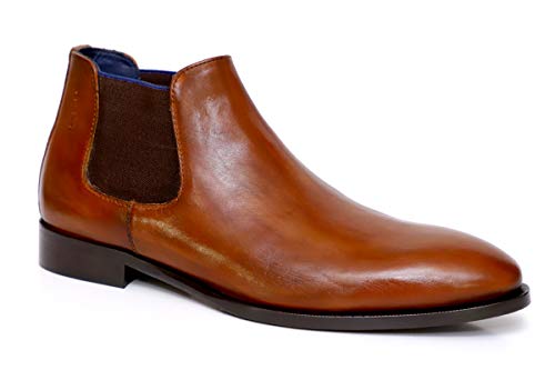 Image of Real Leather Men Black Chelsea Boot
