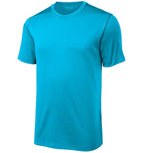 Dri-equip mens moisture wicking uv protection pro tee-l…