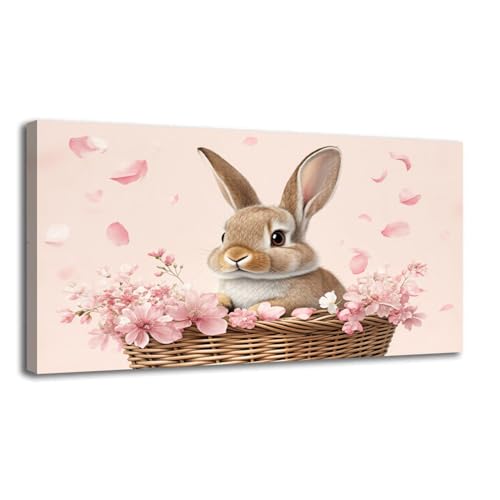 Large Wall Art Prints 20"x40" Rabbit Cute Decorative Clip Board