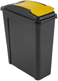 Recycle Bin Slate/Yellow 25L by Wham