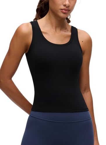 CRZ YOGA Softembrace Scoop Neck Tank Tops for Women - Casual Going