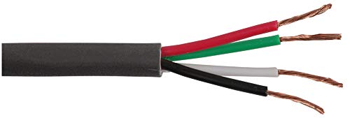 Cable de altavoz Pro Power de 4 núcleos y 50 m negro