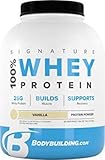 BodyBuilding.Com Signature 100% Whey Protein Powder | 25g of Protein per Serving (Vanilla, 5 Lbs)