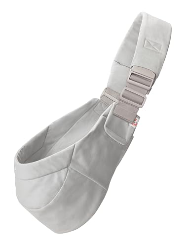 Mochila portabebés Ergobaby Upsie Sling, mochila ergonómica para bebés y niños pequeños a partir de 6 meses (7,7 20,4 kg), cambio espontáneo entre caminar y ser llevado en brazos, Pearl Grey