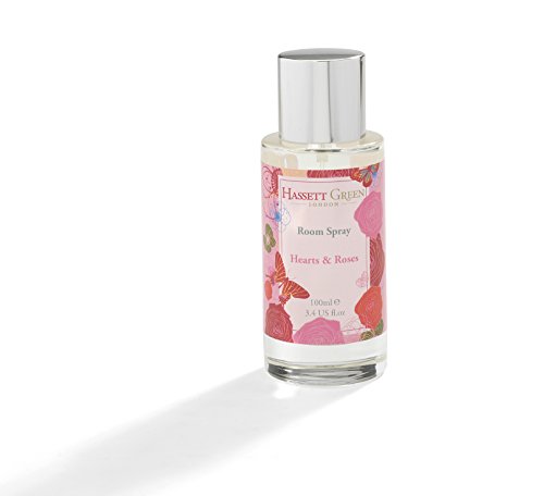 Hassett Green London - Hearts & Roses - Room Mist Home Fragrance Spray - 100ml Glass Bottle