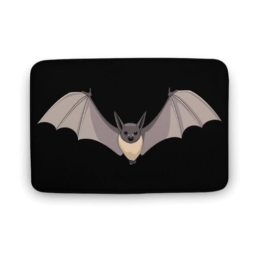 Flying Bat Coral Velvet Rugs Non-Slip Bathroom Rugs Soft Kitchen Rug Floor Carpet for Home Decor 19.7