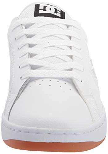Dc Mens Striker Skate Shoe, White/Black/Gum, 12 Us #TOP1