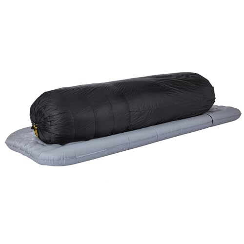Featherstone Moondance 25 850 Fill Power Down Top Quilt Mummy Sleeping Bag Alternative para Ultralight Backpacking Camping y Thru-Hiking Color: Grey/Gold miniatura 5