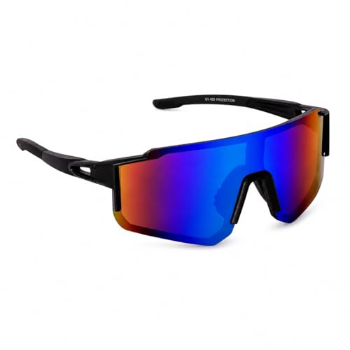 Image of Zynic Men's Stylish Sports Sunglasses For Unisex | UV400 Protection Classic Wrap Around Googles |Sports Shades for Driving,Cyclining Outdoor & Travel | Googles for man's