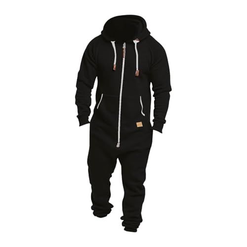 Union Suit Men,Mens Fleece Lined Hooded Jumpsuit...