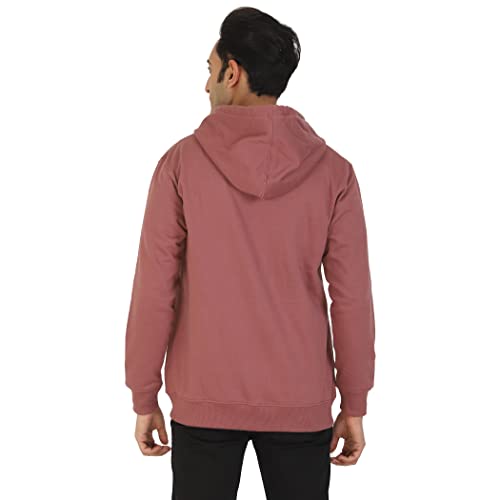 Image of D-GREEN Sweatshirt for Men Stylish Hoodie with Zipper and Full Sleeves Winter Wear