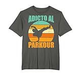Adicto Al Parkour Retro Freerun Deporte Urban Hombre Regalo Camiseta