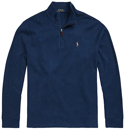 POLO RALPH LAUREN Men's Classic Estate-Rib Quarter-Zip Pullover Sweater