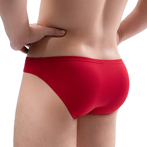 Summer Code Mens Basic Low Rise Briefs Underwear Comfort Tagless Underpants, Multiple Colors and Packs4