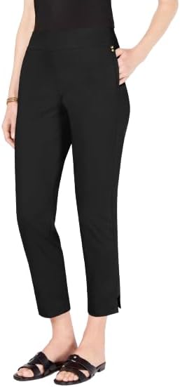 Side Step Hem Ankle Pants