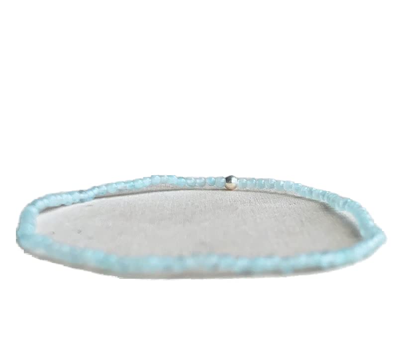 Bracelet en amazonite perles rondes 2mm pour homme et femme LKBEADS