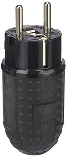 Perel Powerful IP44 Weatherproof Rubber Contrast Plug 16A 3500W