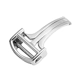 hengfento2 バックルクラスプバンド 交換用 カルティエサントス用 ステンレススチール デプロイメントストラップ バックルウォッチクラスプ OEM ステンレススチール 18mm (シルバー)