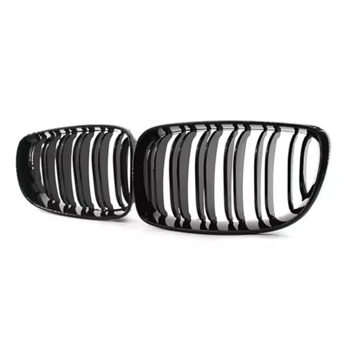 Rejilla delantera doble riñón con acabado negro brillante para paragolpes de BMW E81 E87