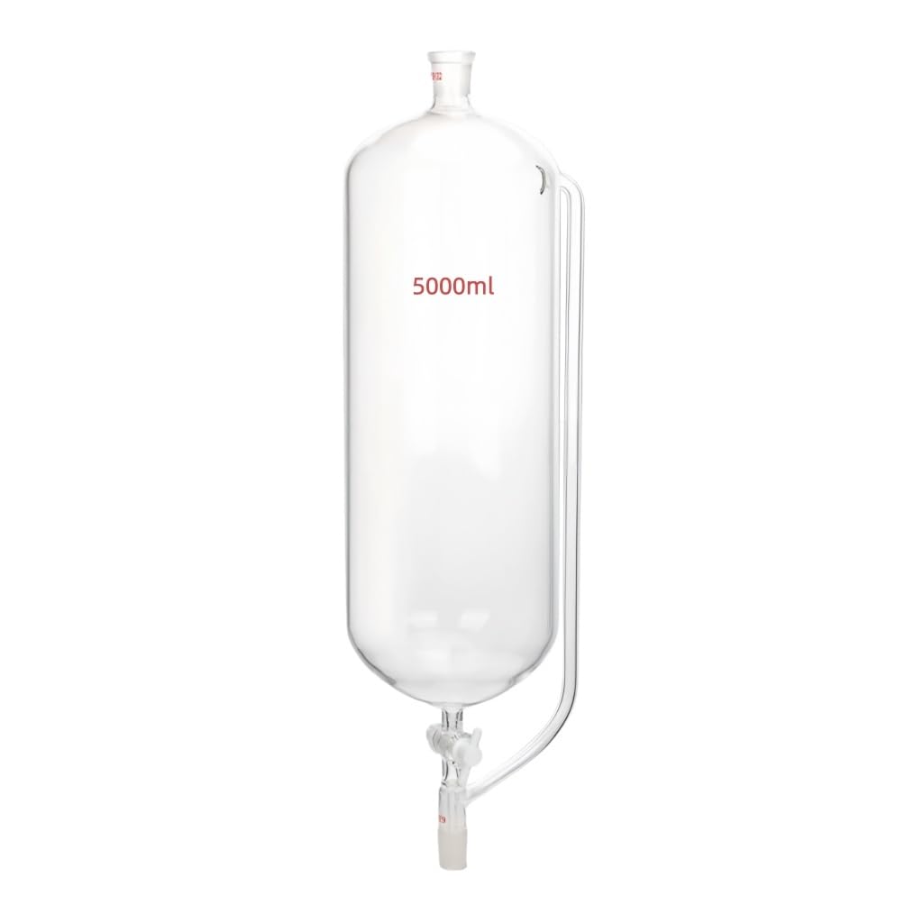 Druckausgleichstrichter aus Borosilikatglas PTFE Hahn Schliff-5000mL 29#