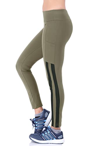 Image of Women's JUST-Dry Ankle Length Gym Workout Yoga Fitness Active Sports Pants