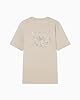 Men's Prints Crew Neck T-Shirt Brown S #3