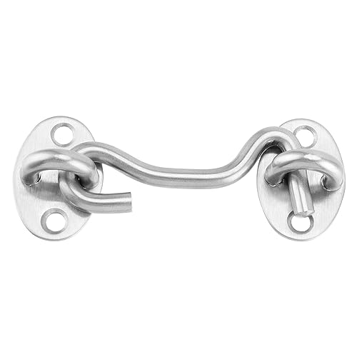 HEIHAK 8 Pack Cabin Hook and Eye Latch, 75mm/3Inch Stainless Steel Door Latch Hook and Eye Latch - Image 4