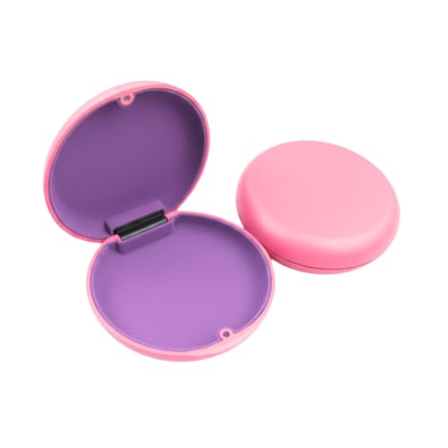 Estojo Protetor para Alinhadores, Dentaduras e Aparelhos de Bruxismo – Armazenamento Compacto e Seguro (Rosa)