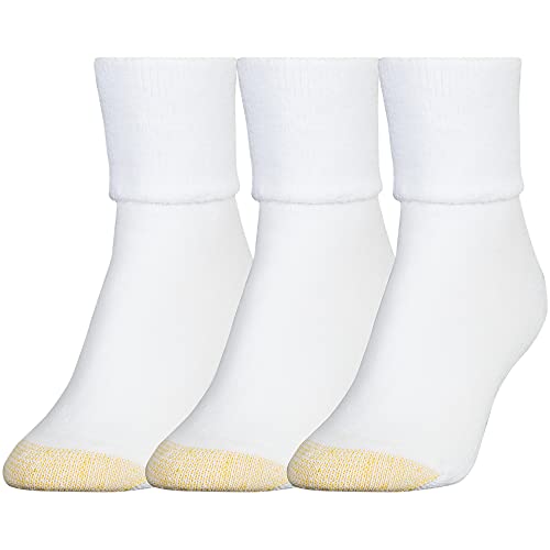 GOLDTOE Women's Ultra Tec Terry Turncuff Socks 3 Pack