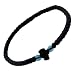 Thin Komboskini Greek Prayer Rope Bracelet (Black)