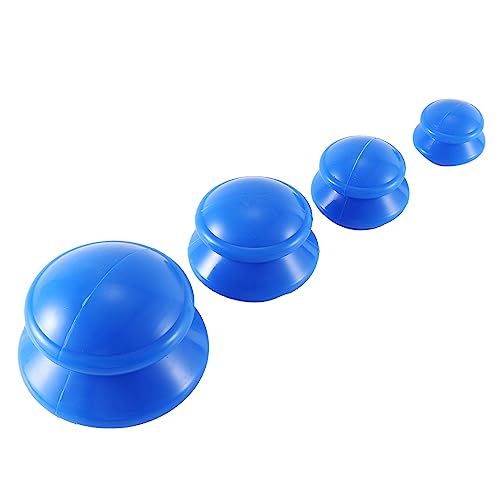 berjalan Blau Vakuumdosen Massage Silikon SchröPfen Feuchtigkeit Absorber Ventouse Anti Cellulite Physiotherapie Gesundheitswesen GeräT 4 StüCke