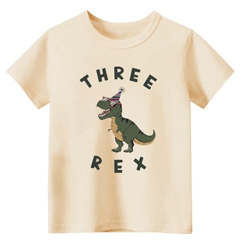 Image of Toddler Boys Girls 3rd Birthday Shirts for Baby Kids 3 Years Old Birthday Outfit for Party Short Sleeve Tshirt