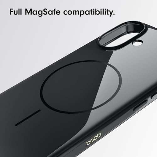Image of Beats iPhone 16 Case - MagSafe, Scratch-Resistant Protective Cover, Slim Fit, Microfibre Lining - Midnight Black