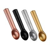 cabilock 4 pezzi da cucina scoop cucchiai da dessert in lega di alluminio gelato scoop anguria scoop cucchiai di frutta palla di melone scoop scoop melone baller scoop palla di