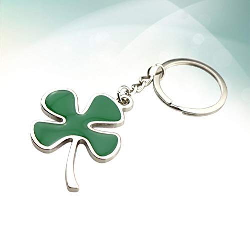 Chaveiro de trevo Amosfun Chaveiro de quatro folhas de São Patrício Presentes Chaveiro de trevo Pers