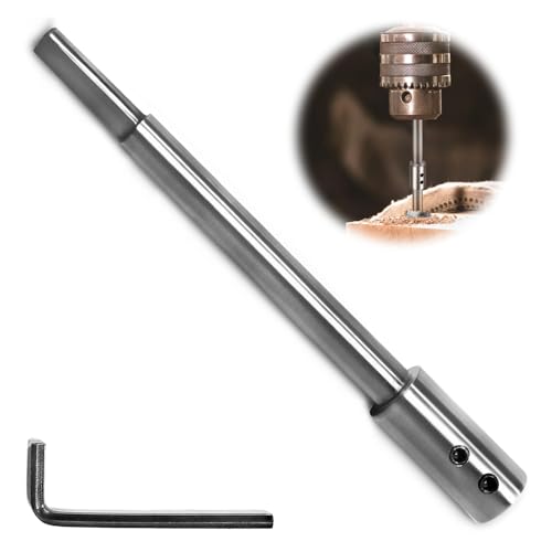 LPZMPZ Bohrer Verlängerung Extra Lang Verlängerung 169mm Kompatibel für Forstnerbohrer mit 3/8'-schaft, für Flachfräsbohrer, für besonders tiefe Lochfräsungen und Durchbrüche