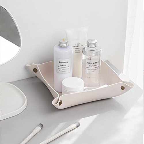 DUNAKE Vide-Poches Entree,Plateau De Clés pour Entrée,Plateau De Récupération pour Porte-Monnaie,Bijoux,Téléphone Portable,Plateau Décoratif pour Bureau À Domicile,Voyage,Café,Bar,Table De Chevet – vue 3