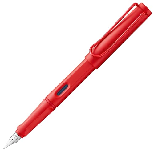 Lamy Safari Cosy Fountain Pen 020 Special Edition, Modern Fountain Pen in Strawberry Colour with Ergonomic Grip and Timeless Design, Nib Strength EF, Special Model, Pack of 1