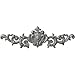 Ekena Millwork ONL22X06X01MA 22 1/2-Inch W X 6 3/4-Inch H X 1 1/8-Inch P Marcella Large Leaf with Scrolls Onlay