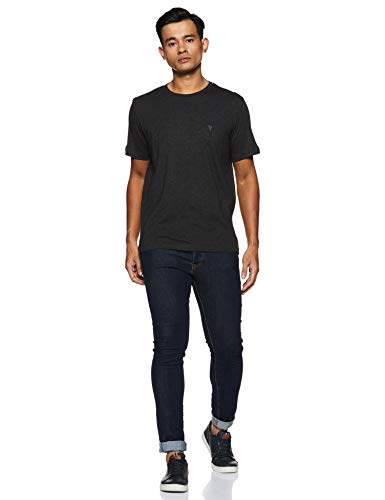 Image of Van Heusen Men Athleisure Regular Fit T-Shirt - Cotton Rich - Smart Tech, Easy Stain Release, Anti Stat, Ultra Soft, Moisture Wicking
