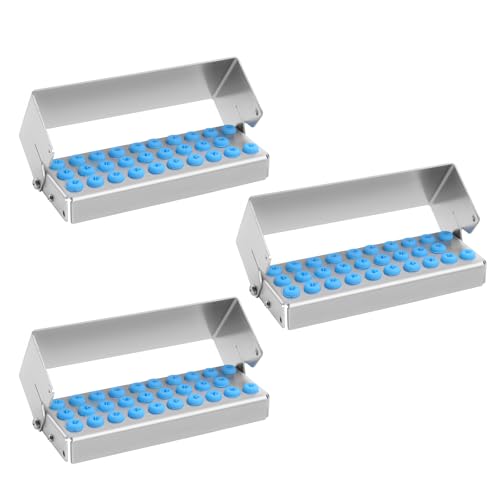 Organizador de fresas de acero inoxidable 3 piezas 30 agujeros miniatura 1