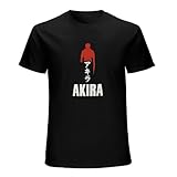 Basic Fit JBBKZ disc Akira Kaneda Art Anime Manga Short Sleeves Men\'s T-Shirt Cotton Black S